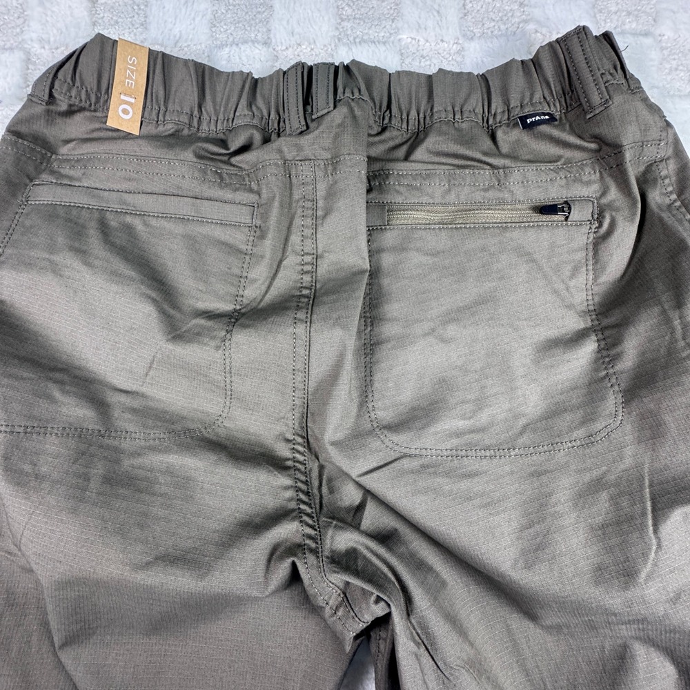 Prana Double Peak Pant Womens 10 Mud Brown Cargo Mid Rise Lightweight NWT - Picture 11 of 15